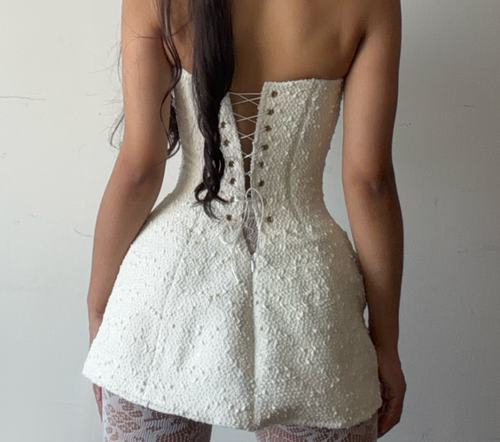 Corset mini dress A4 PDF Sewing Pattern | Instant Download with 14 sizes