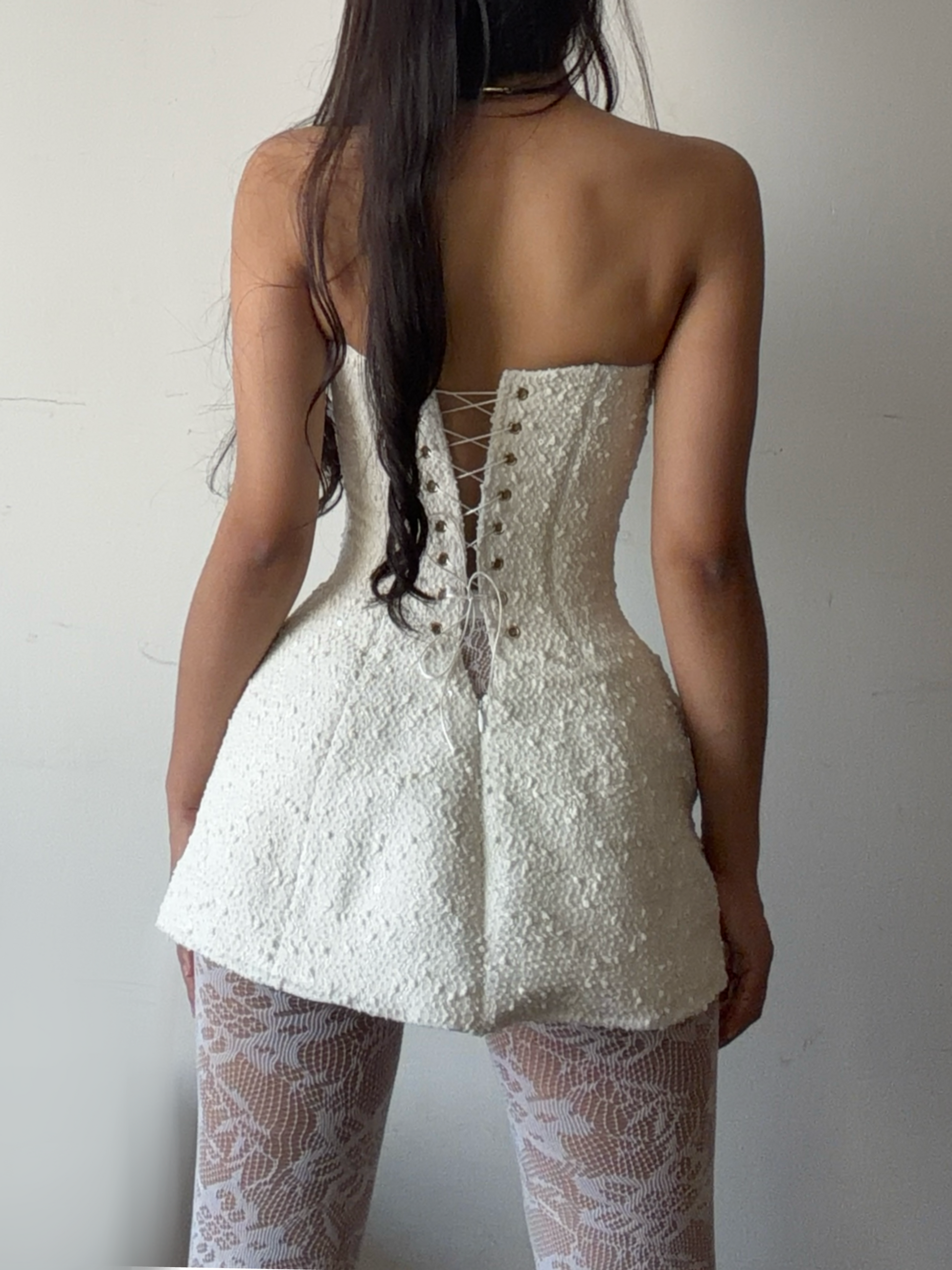 Corset mini dress A4 PDF Sewing Pattern | Instant Download with 14 sizes