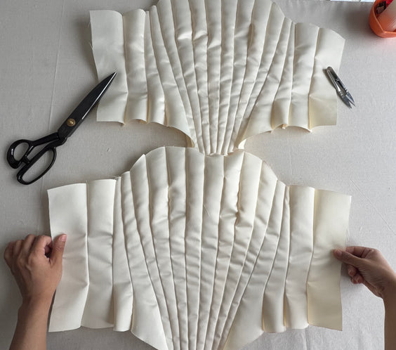 Asymmetrical scallop corset A4 PDF Sewing Pattern | Instant Download with 14 sizes