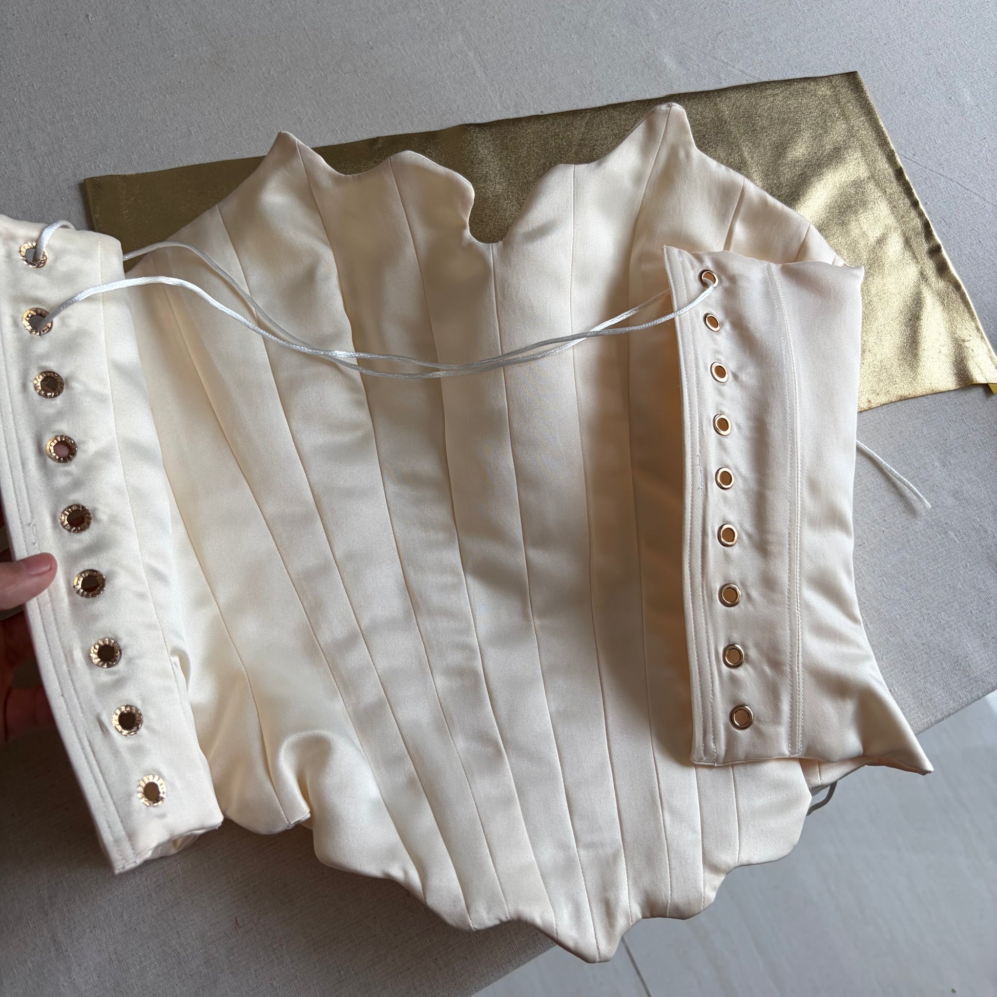 Asymmetrical scallop corset A4 PDF Sewing Pattern | Instant Download with 14 sizes