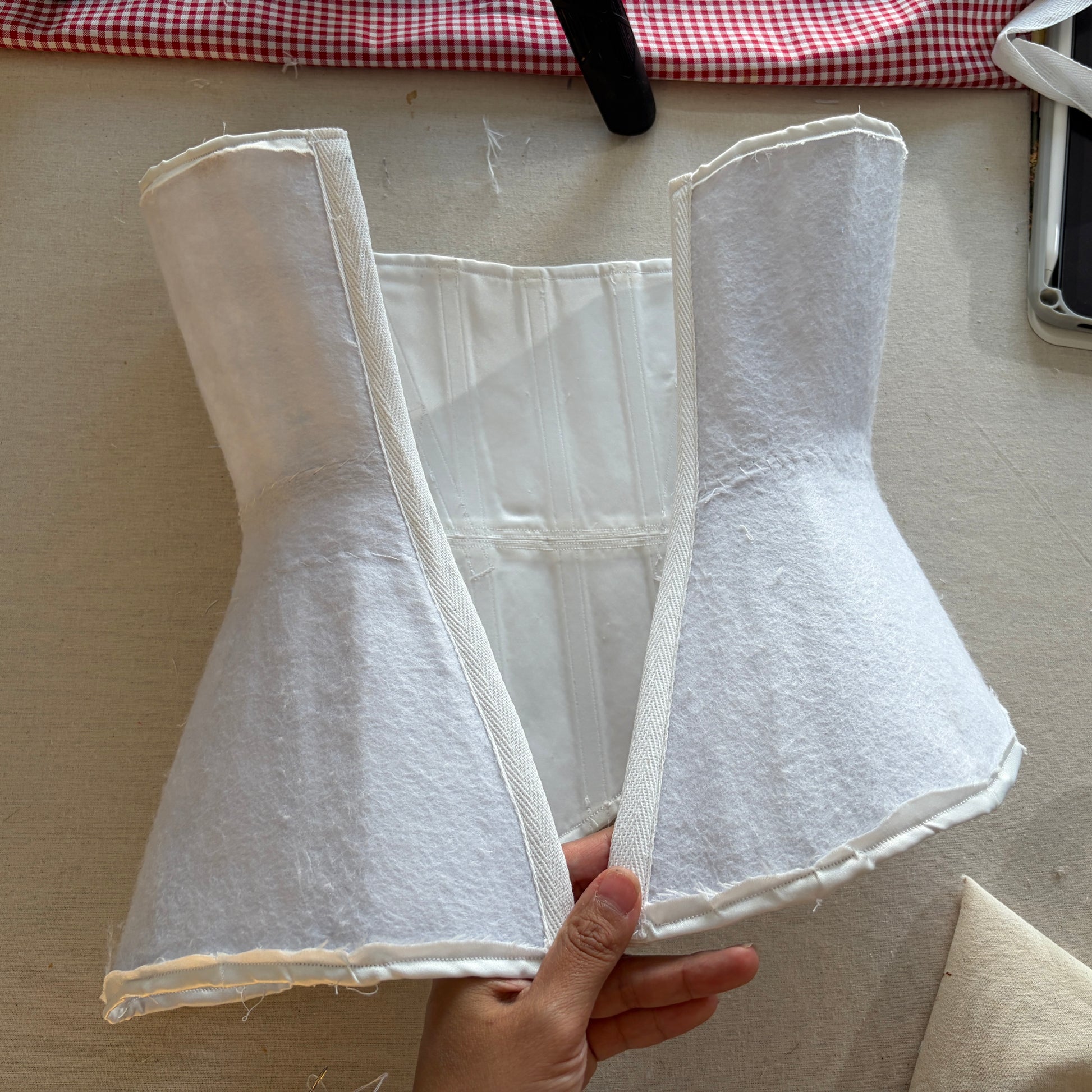 Asymmetrical-hem Underbust corset PDF Sewing Pattern PRINTABLE | Instant Download with 14 sizes