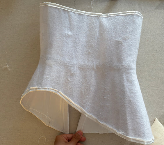 Asymmetrical-hem Underbust corset PDF Sewing Pattern PRINTABLE | Instant Download with 14 sizes
