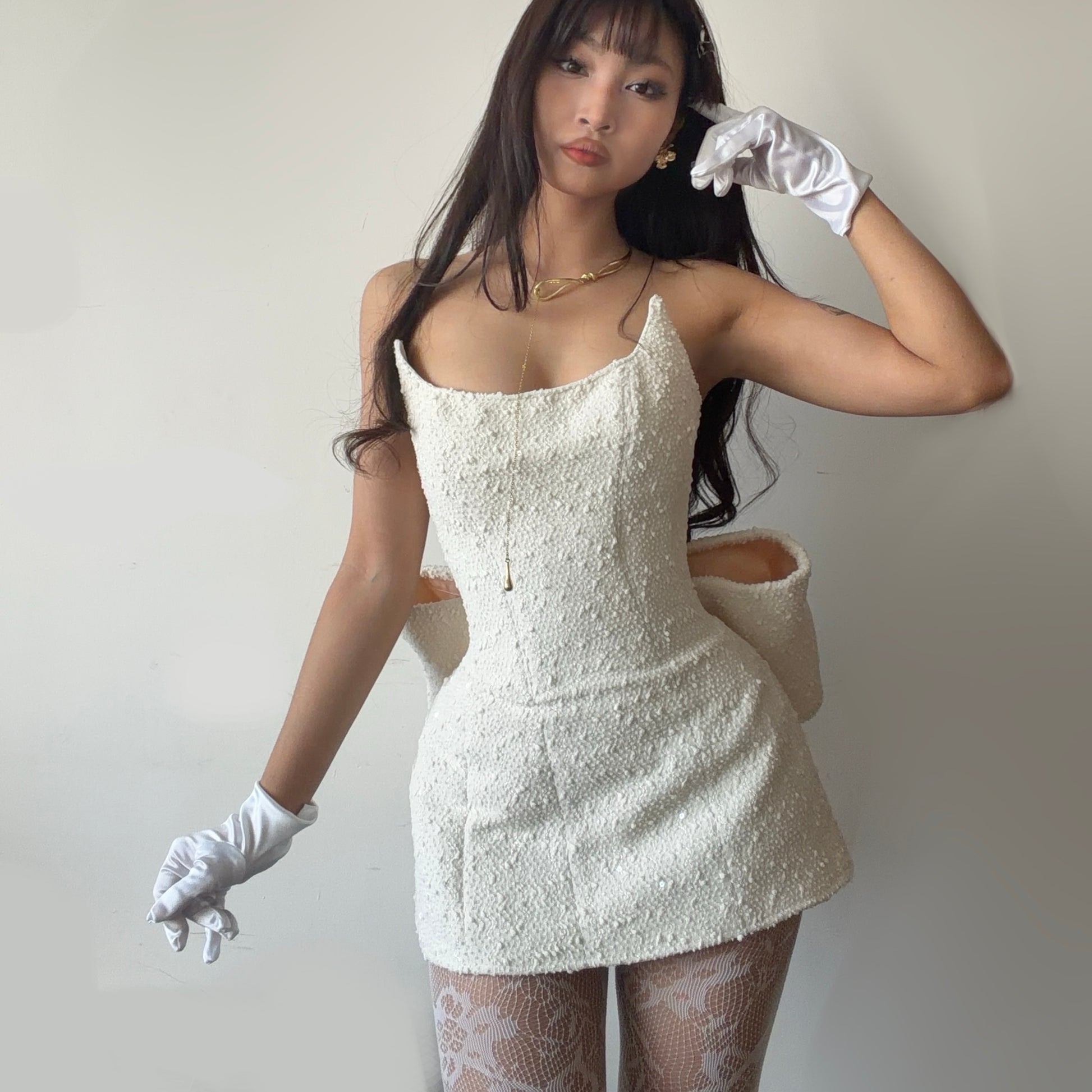 Corset mini dress A4 PDF Sewing Pattern | Instant Download with 14 sizes